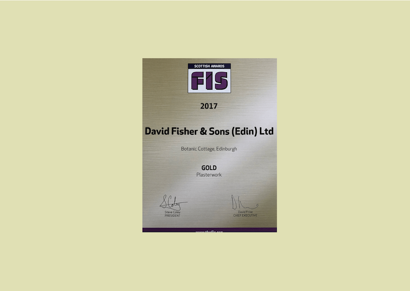 Our 2017 Gold Award for work at the Botanics in Edinburgh